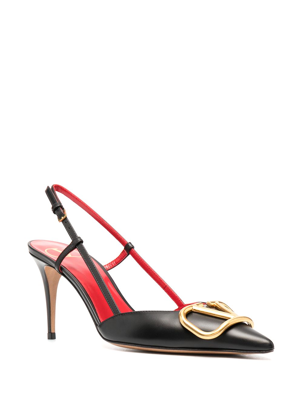 Valentino Garavani Women Vlogo Signature Leather Slingback Pumps VALENTINO GARAVANI