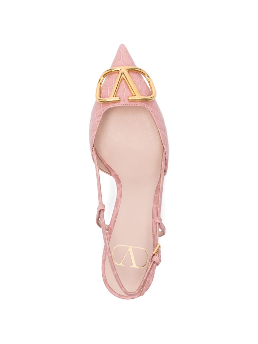 Valentino Garavani Women Vlogo Signature Leather Slingback Pumps VALENTINO GARAVANI