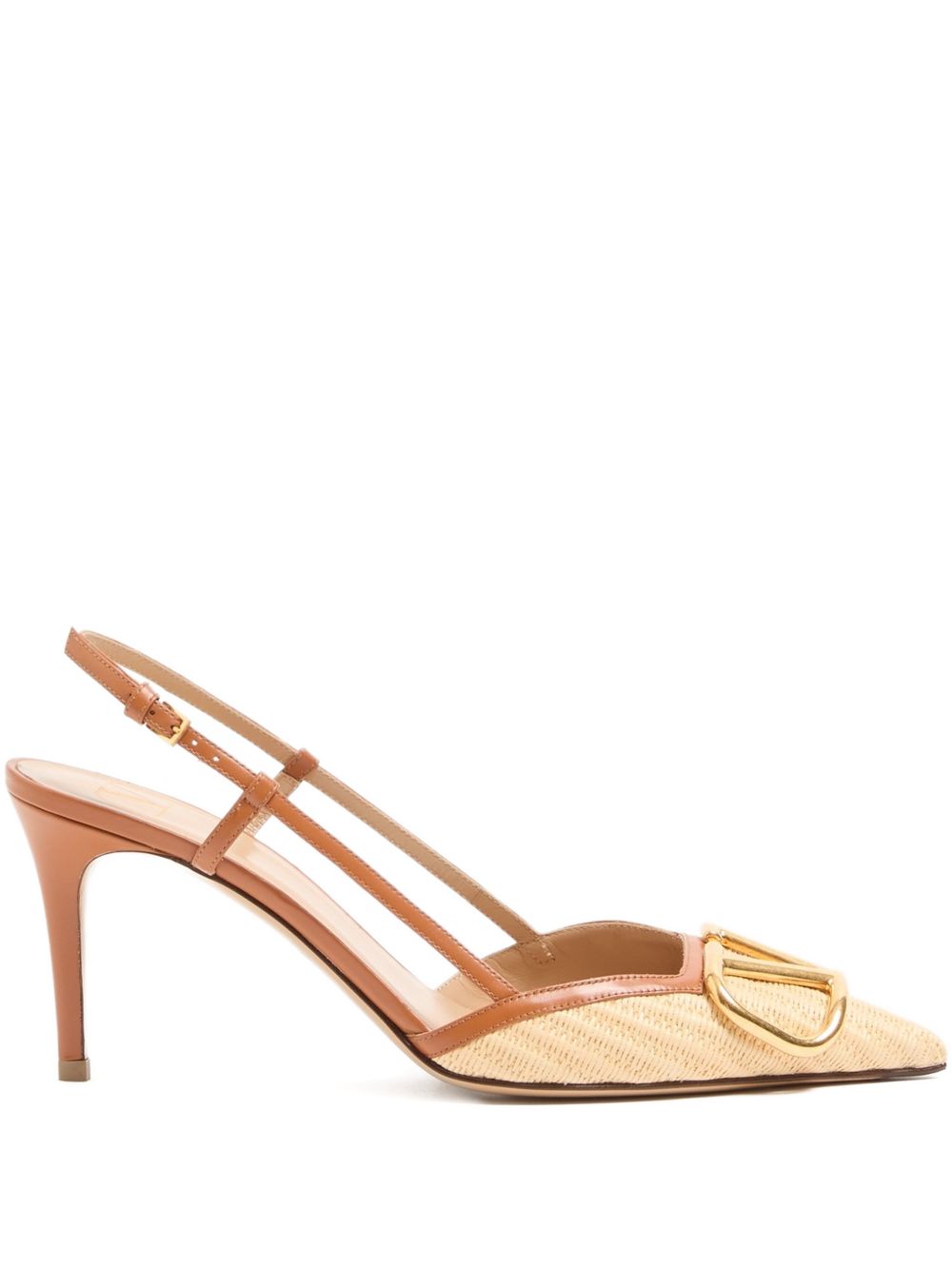 Valentino Garavani Women Vlogo Signature Leather Slingback Pumps VALENTINO GARAVANI