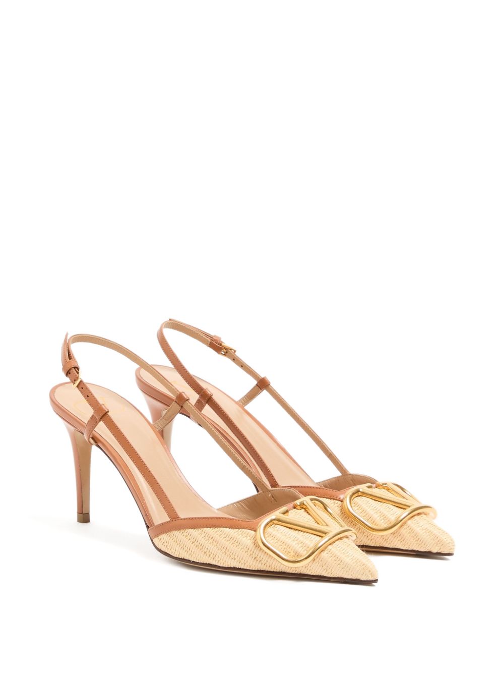 Valentino Garavani Women Vlogo Signature Leather Slingback Pumps VALENTINO GARAVANI