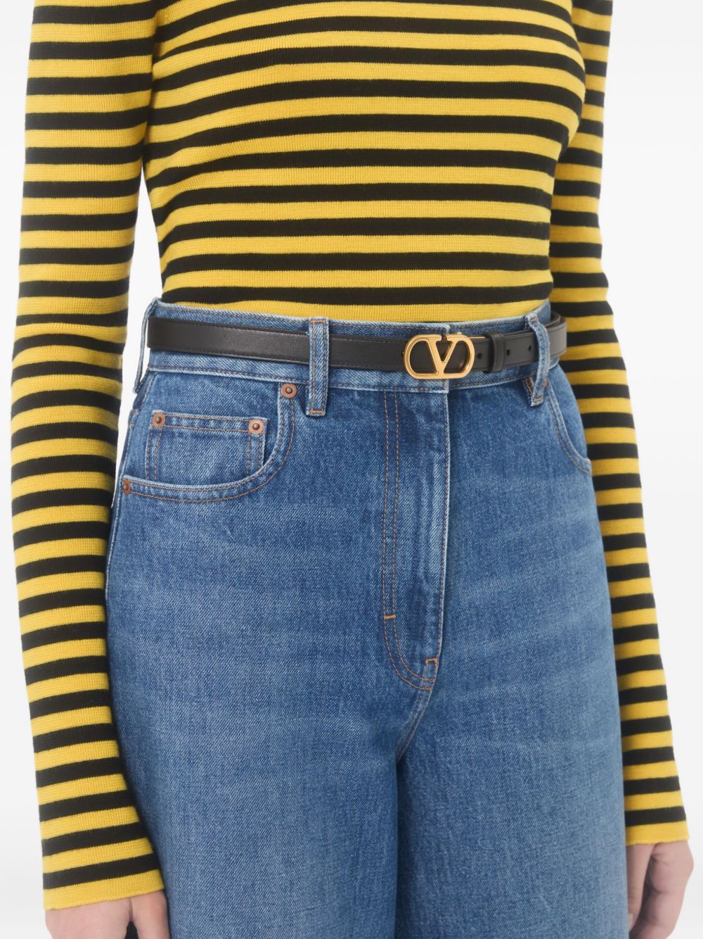 Valentino Garavani Women Vlogo Signature Leather Belt VALENTINO GARAVANI