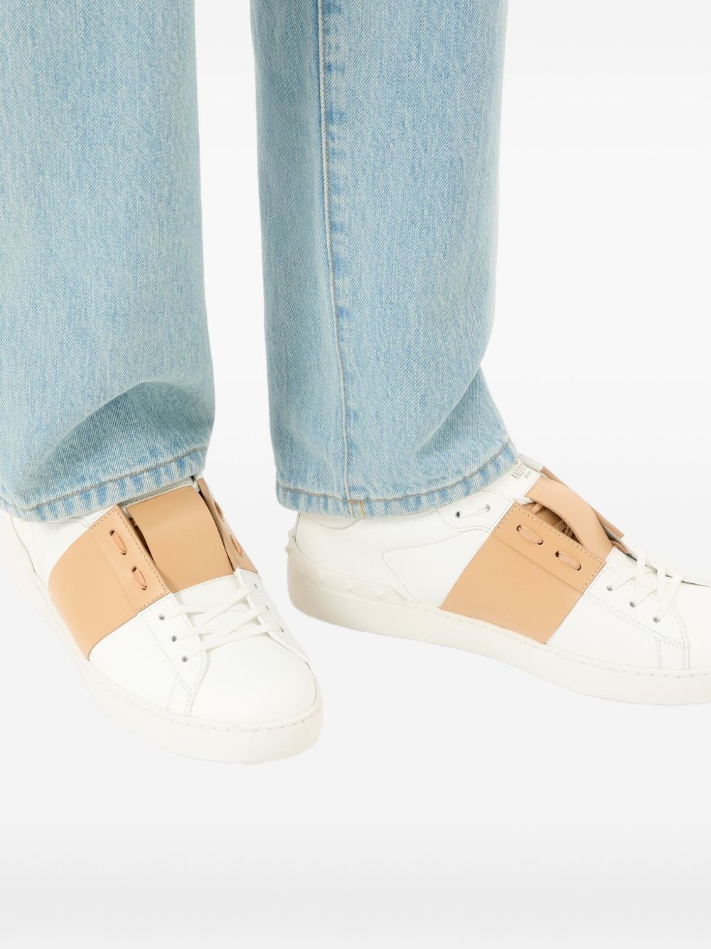 Valentino Garavani Men Open Leather Sneakers VALENTINO GARAVANI