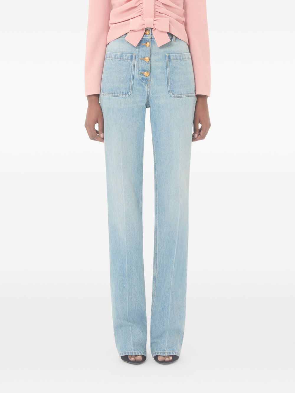 Valentino Women Denim Cotton Jeans VALENTINO