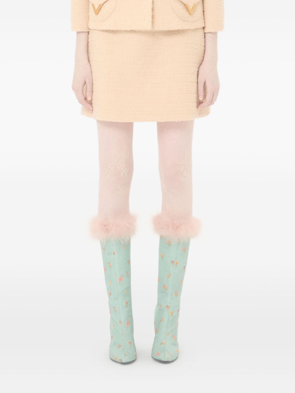 Valentino Women Vlogo Signature Wool Skirt
