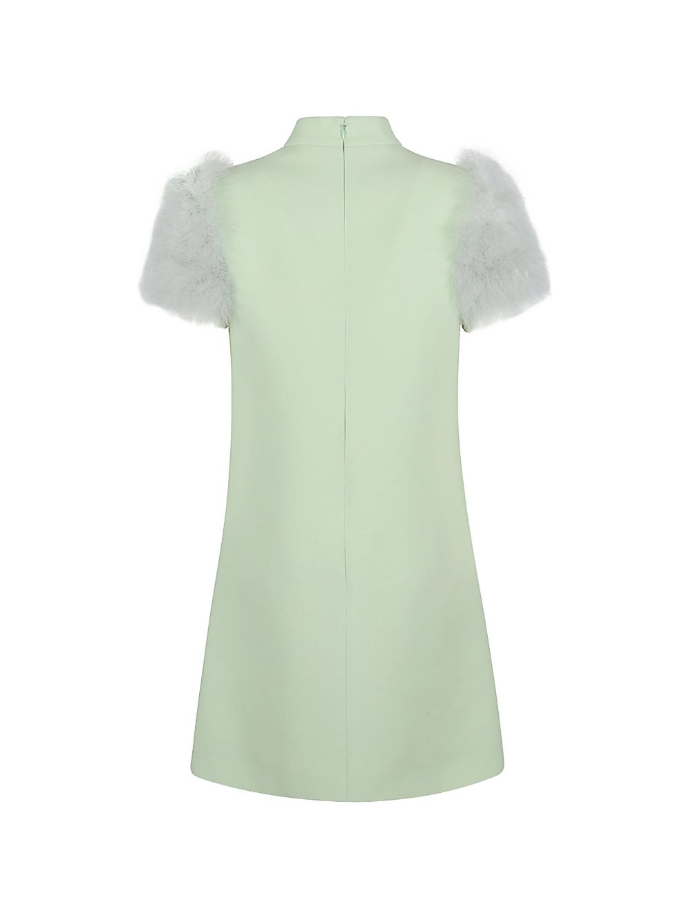 Valentino Women Feathered Wool And Silk Dress VALENTINO