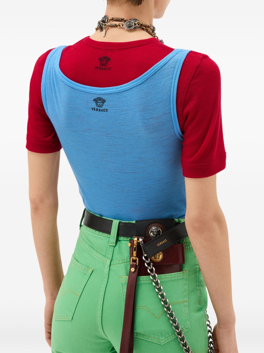 Versace Women Medusa Wool Tank Top VERSACE