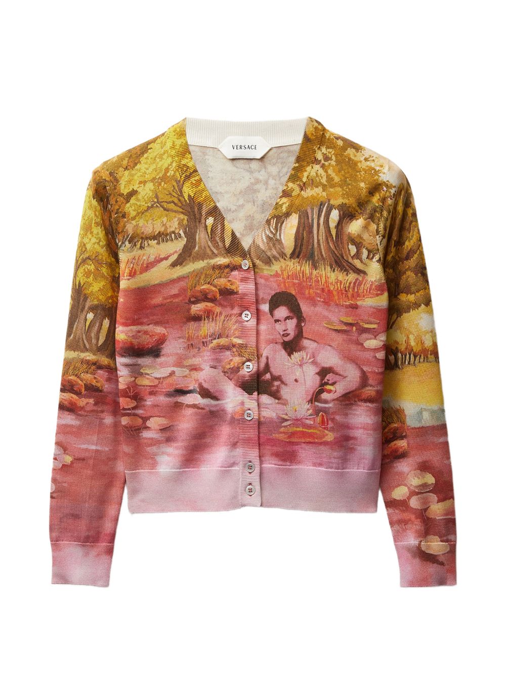 Versace Women Printed Silk Cardigan VERSACE