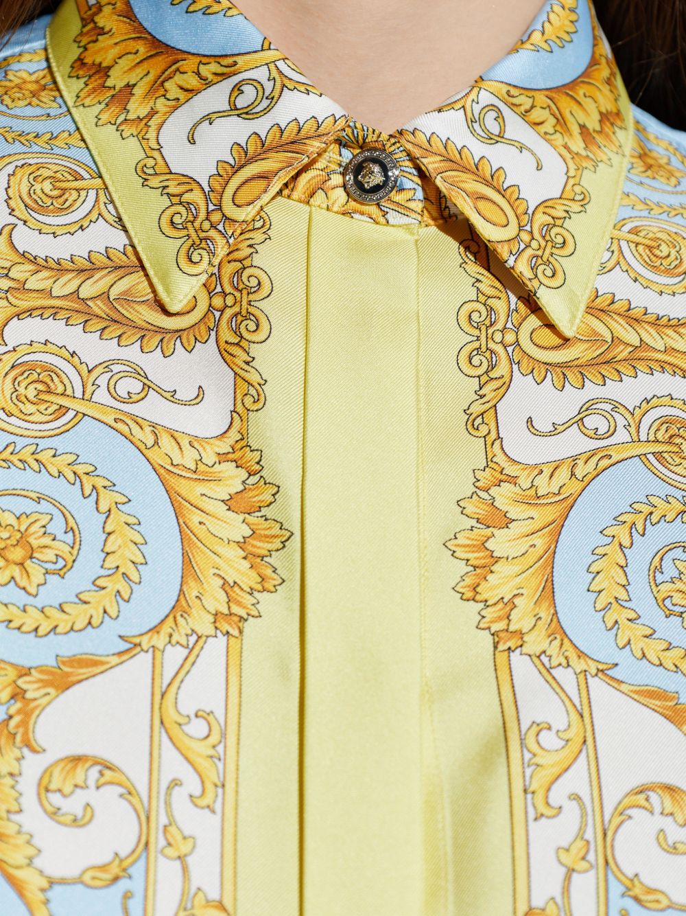 Versace Women Barocco Print Silk Shirt VERSACE