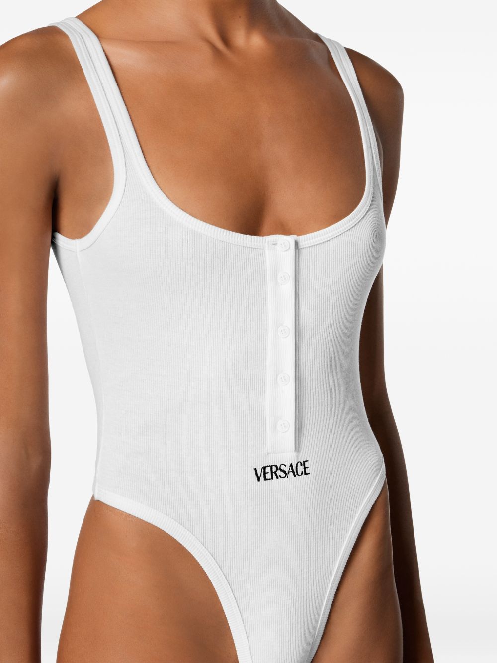 Versace Women Logo Cotton Bodysuit VERSACE