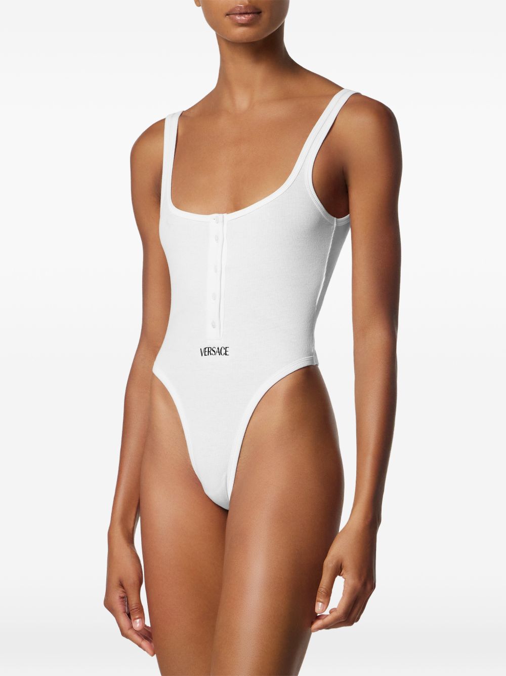 Versace Women Logo Cotton Bodysuit VERSACE