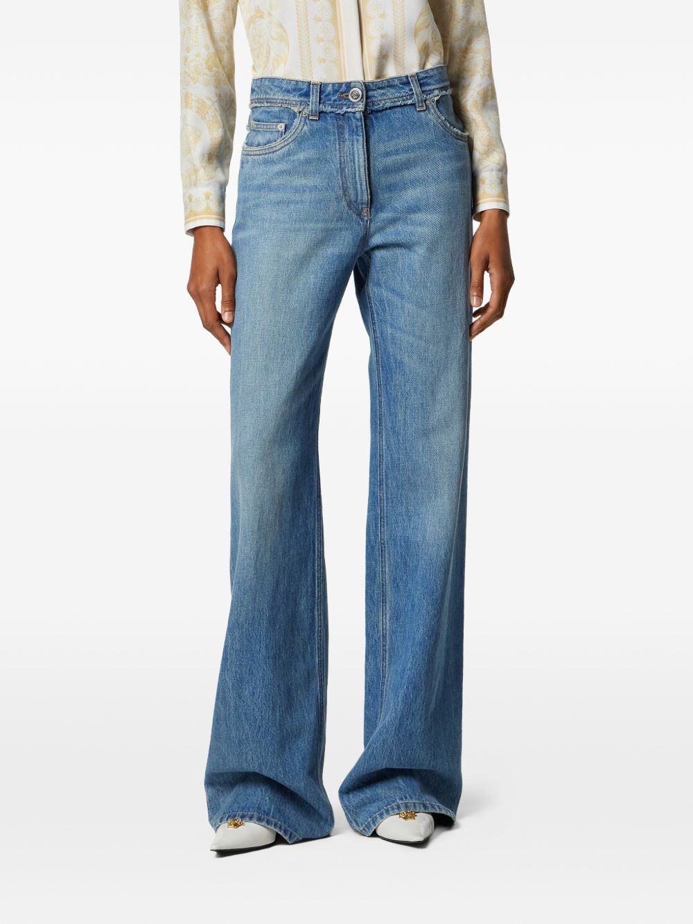 Versace Women Denim Cotton Jeans VERSACE