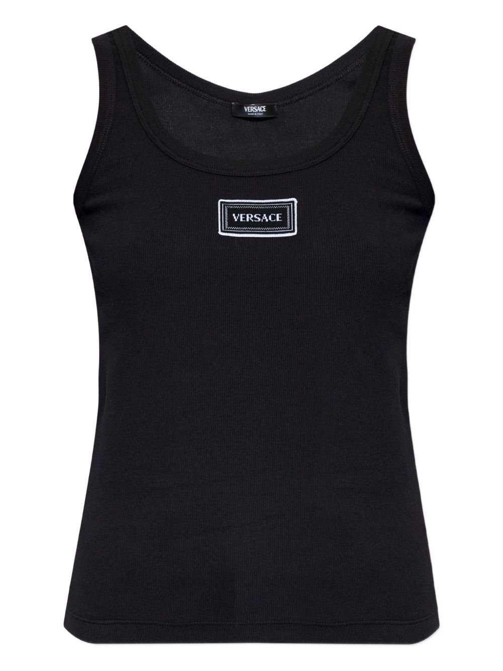 Versace Women Logo Cotton Tank Top