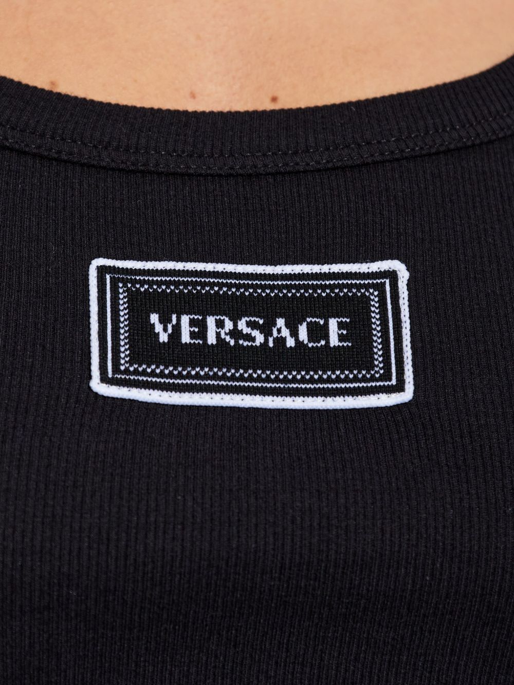 Versace Women Logo Cotton Tank Top