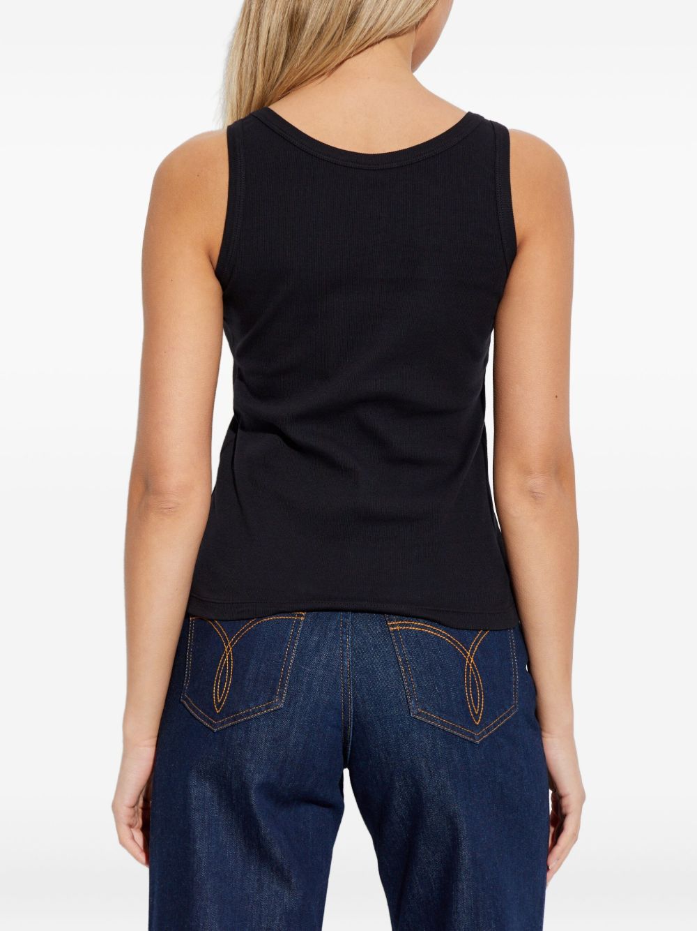 Versace Women Logo Cotton Tank Top