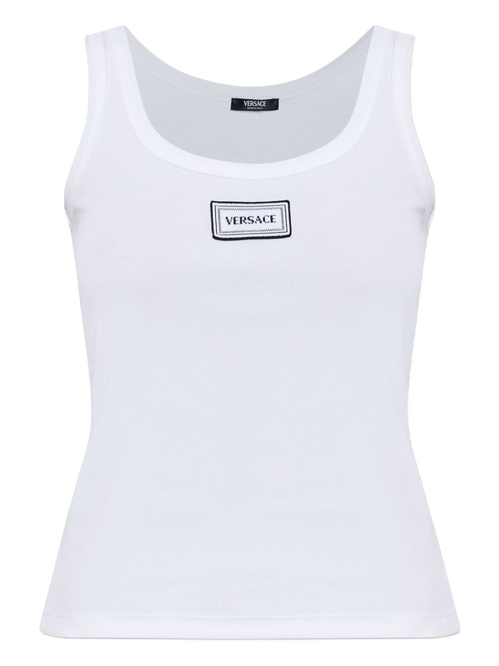 Versace Women Logo Cotton Tank Top