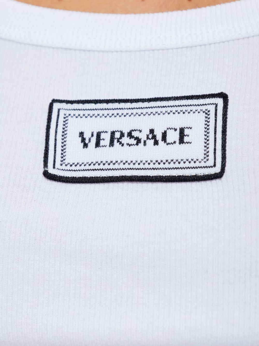 Versace Women Logo Cotton Tank Top