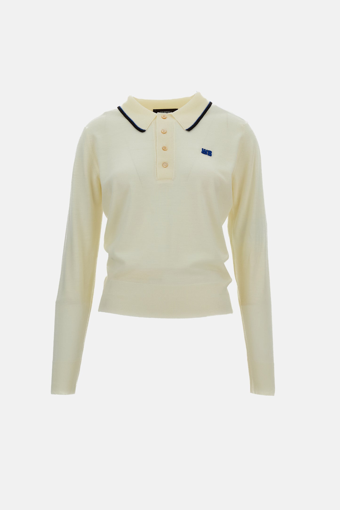 Wales Bonner Women Long Sleeved Polo Shirt John Smedley For Wales Bonner WALES BONNER