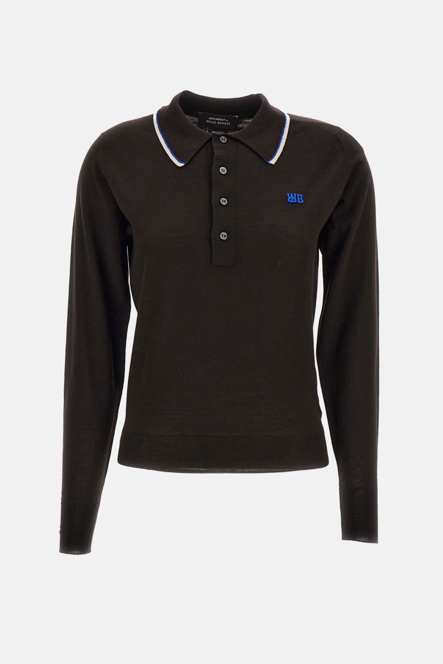 Wales Bonner Women Long-Sleeved Polo John Smedley For Wales Bonner WALES BONNER