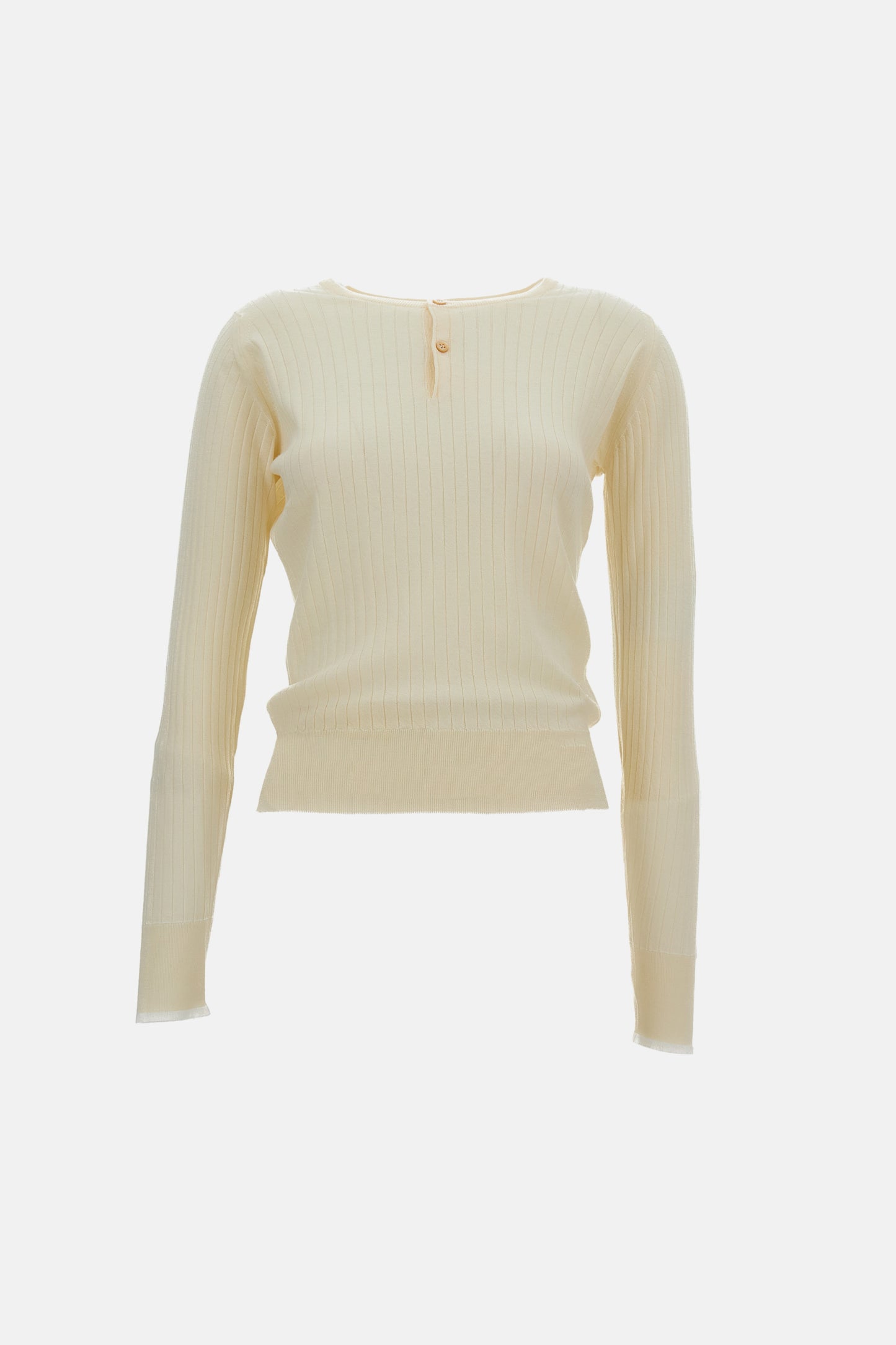 Wales Bonner Women Crewneck Ribbed Knit John Smedley For Wales Bonner