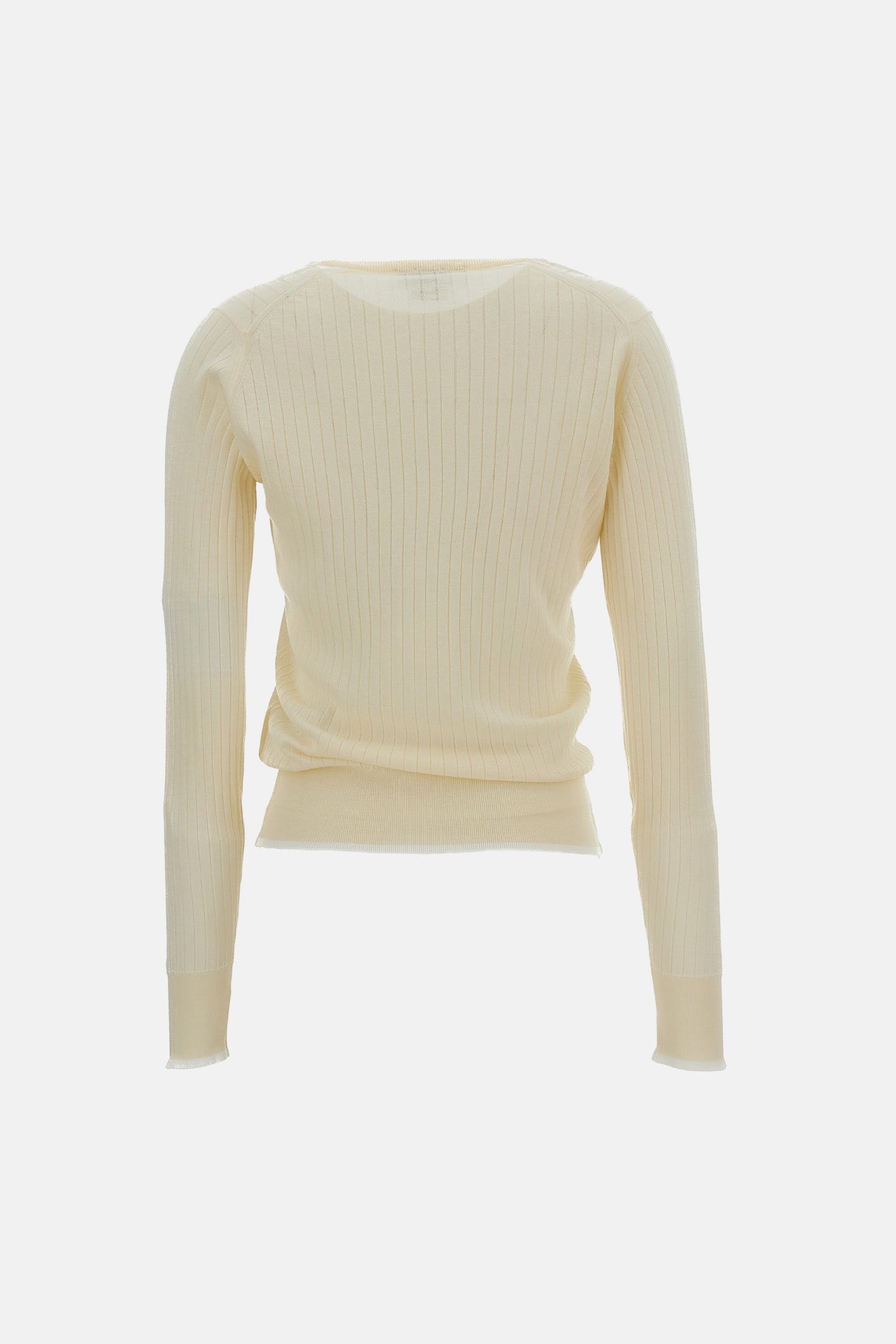 Wales Bonner Women Crewneck Ribbed Knit John Smedley For Wales Bonner