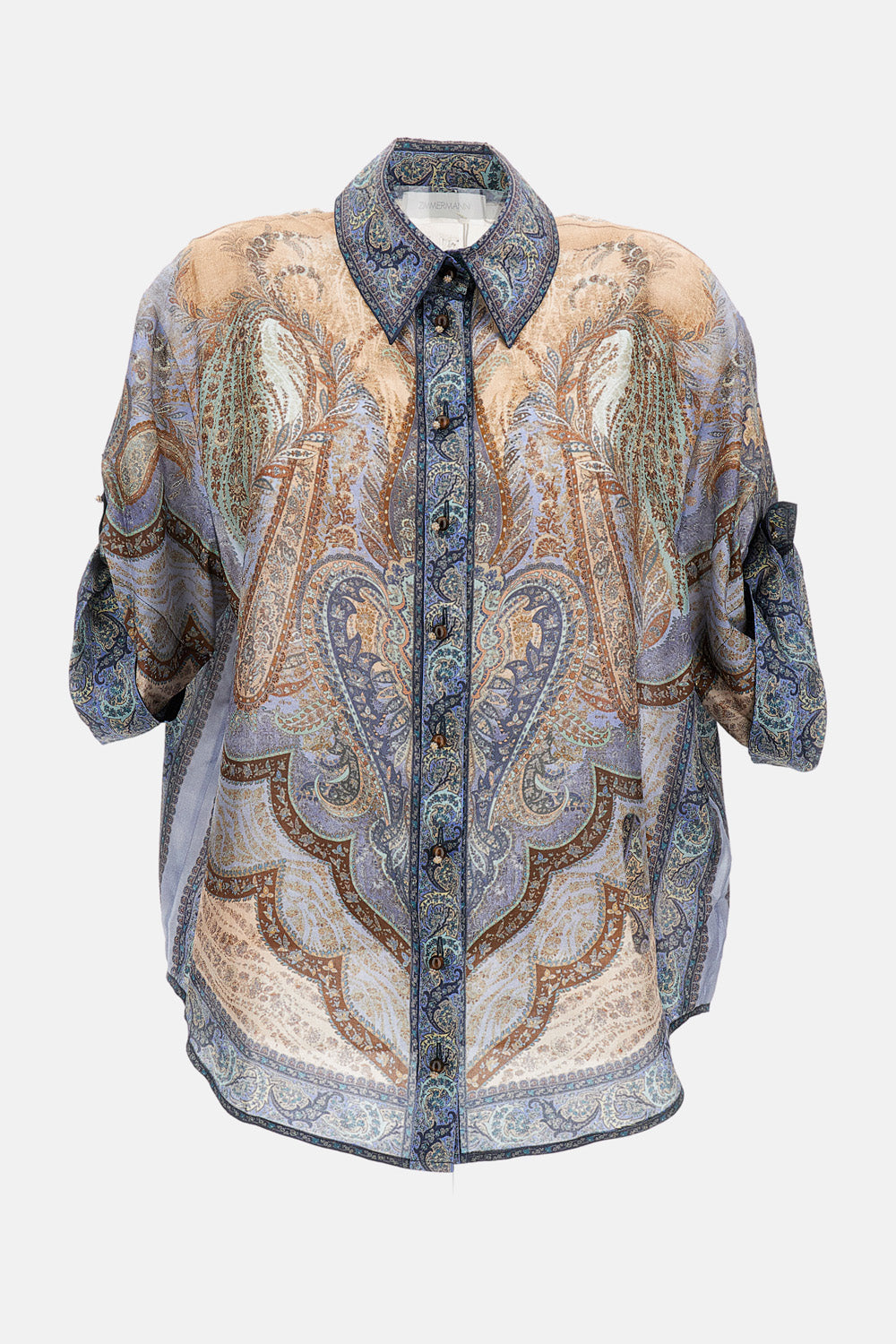 Zimmermann Women Wanderlust Short Sleeve Shirt ZIMMERMANN