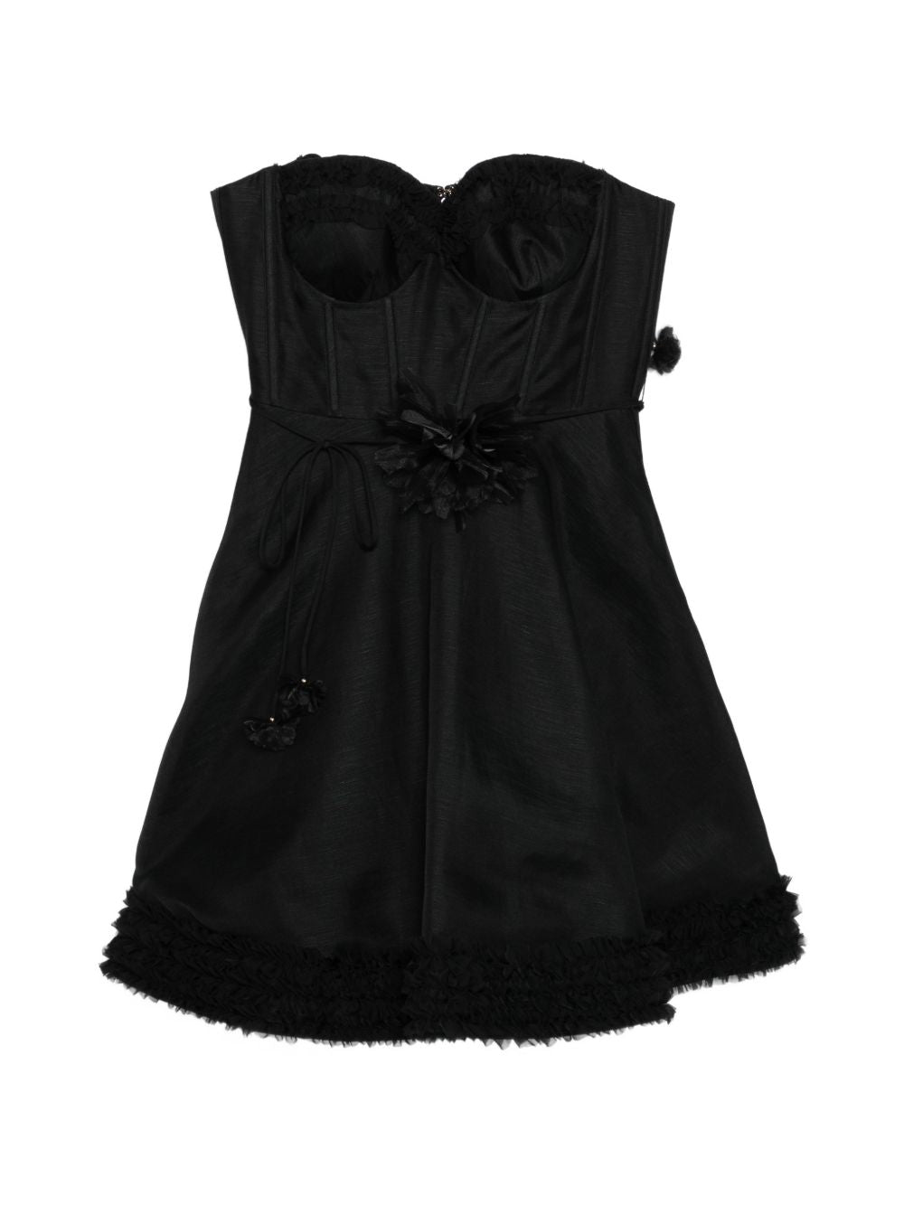 Zimmermann Women Luna Linen And Silk Mini Dress ZIMMERMANN