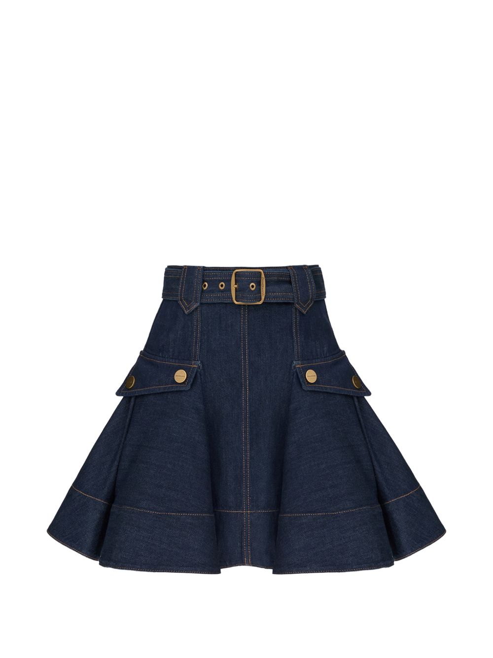 Zimmermann Women Denim Cargo Mini Skirt ZIMMERMANN