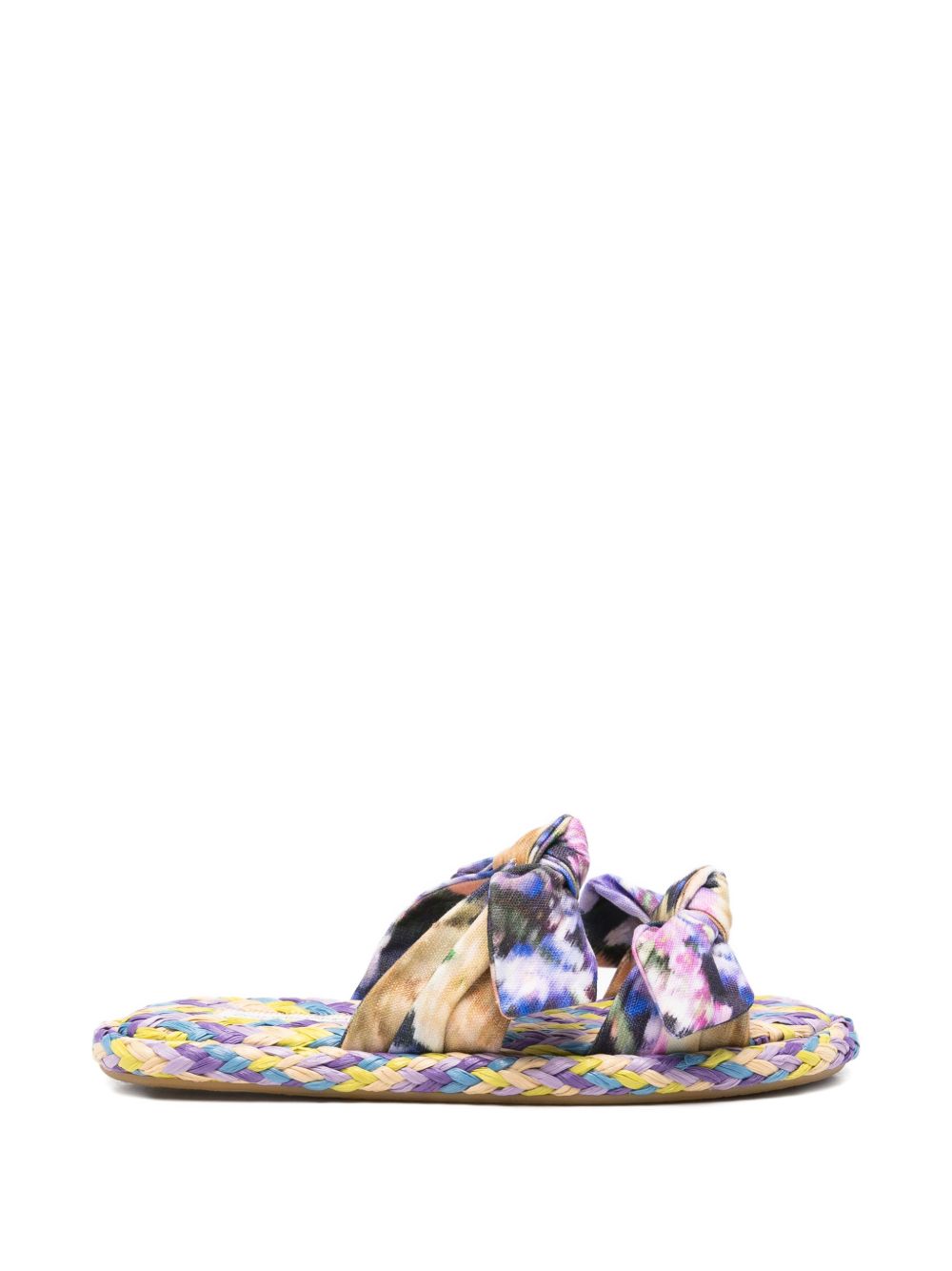 Zimmermann Women Carousel Linen Flat Sandals