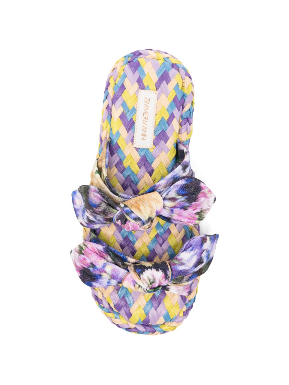 Zimmermann Women Carousel Linen Flat Sandals
