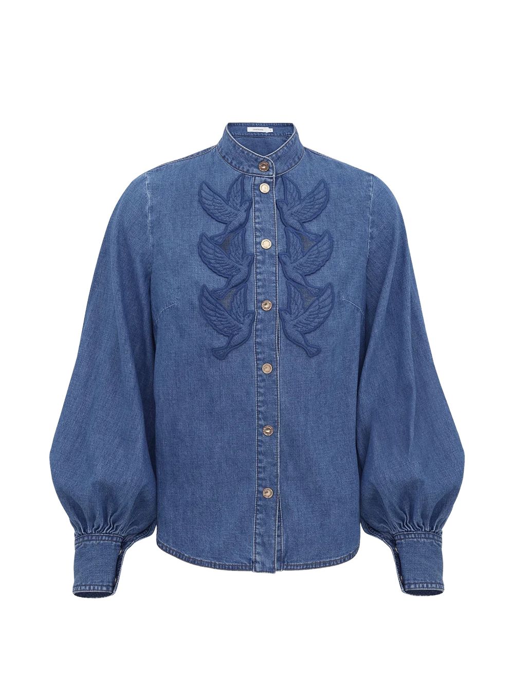 Zimmermann Women Denim Applique Shirt ZIMMERMANN