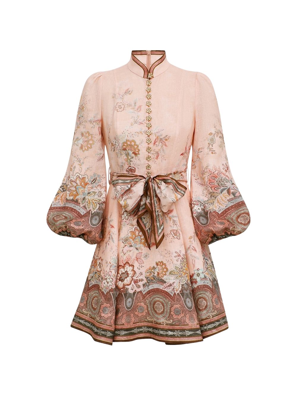 Zimmermann Women Alchemy Linen Mini Dress ZIMMERMANN