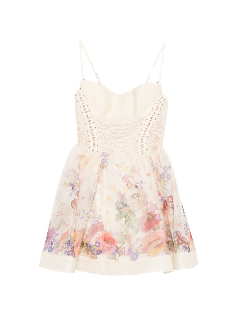 Zimmermann Women Alchemy Linen And Silk Mini Dress ZIMMERMANN