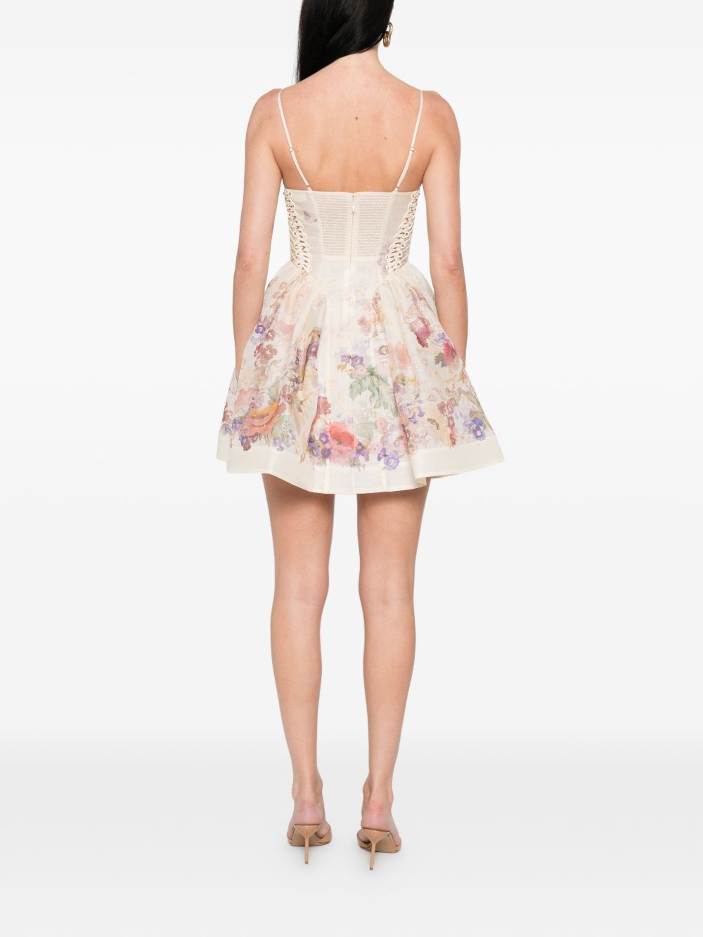 Zimmermann Women Alchemy Linen And Silk Mini Dress ZIMMERMANN