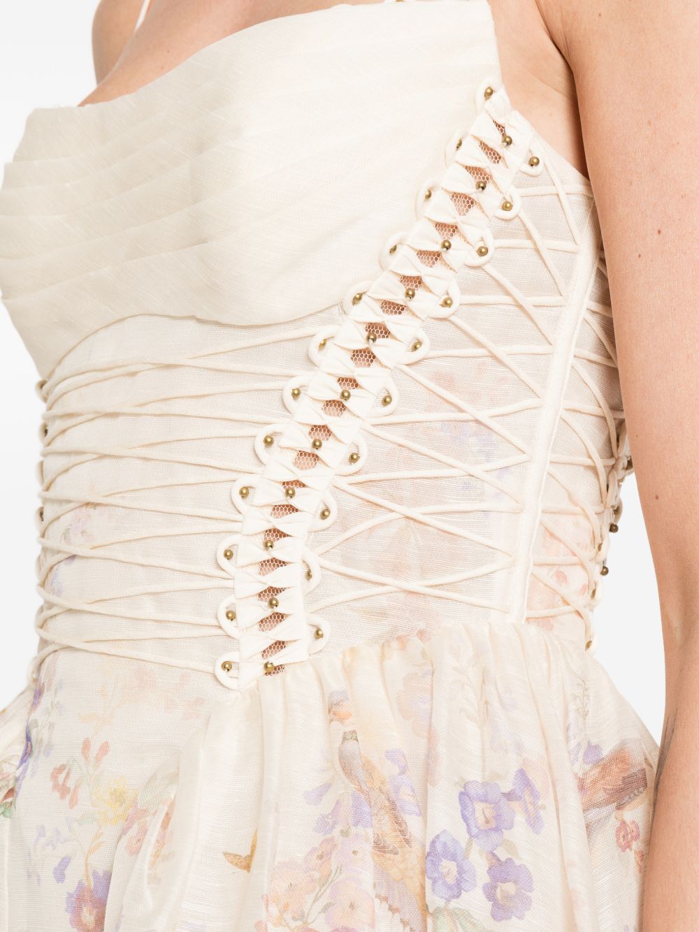 Zimmermann Women Alchemy Linen And Silk Mini Dress ZIMMERMANN