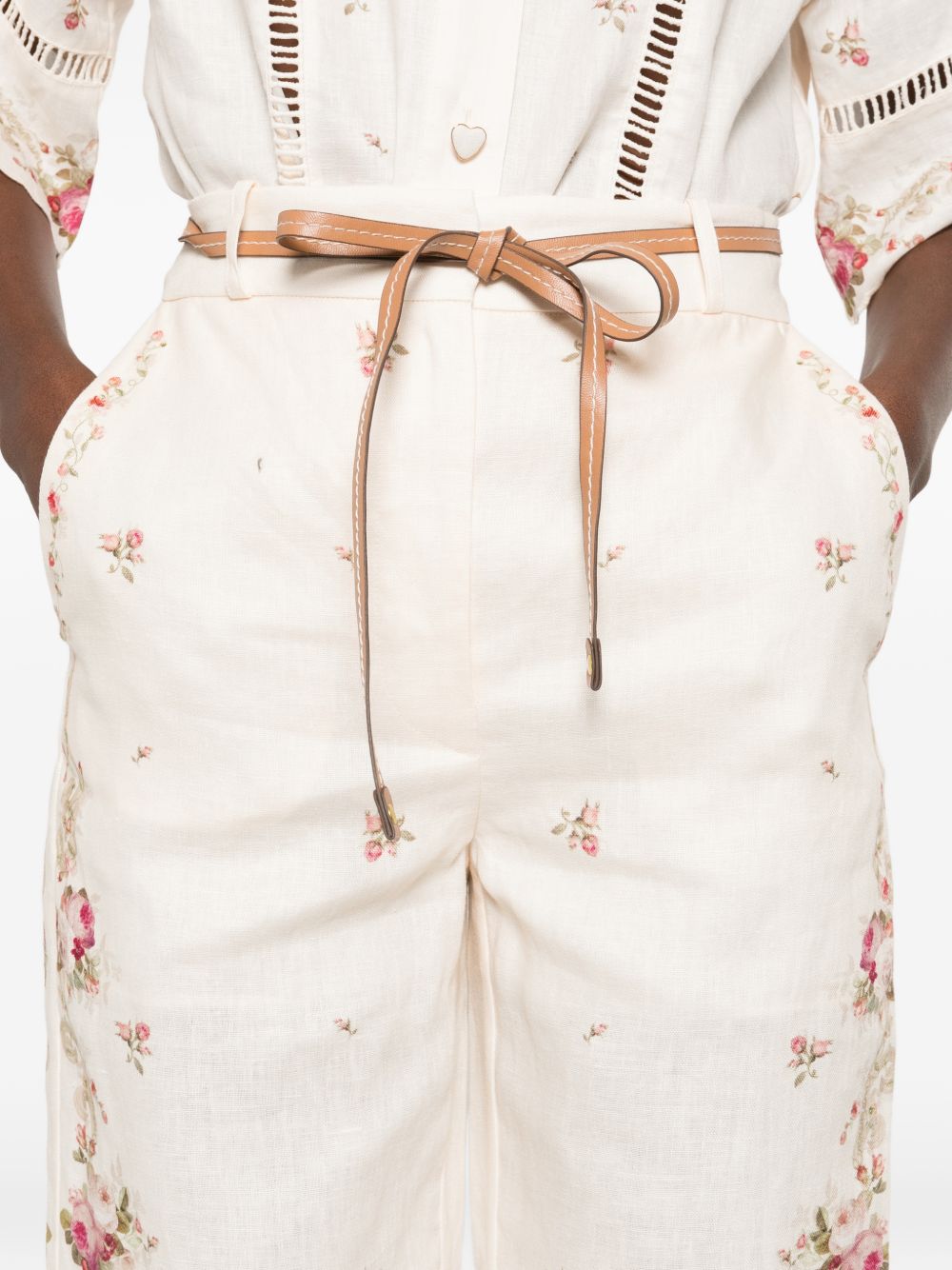 Zimmermann Women Patience Linen Trousers ZIMMERMANN