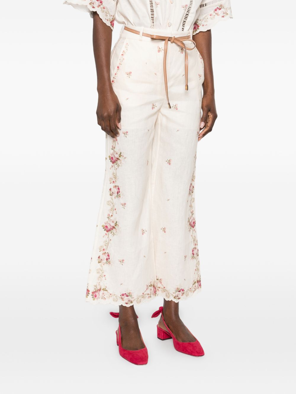 Zimmermann Women Patience Linen Trousers ZIMMERMANN