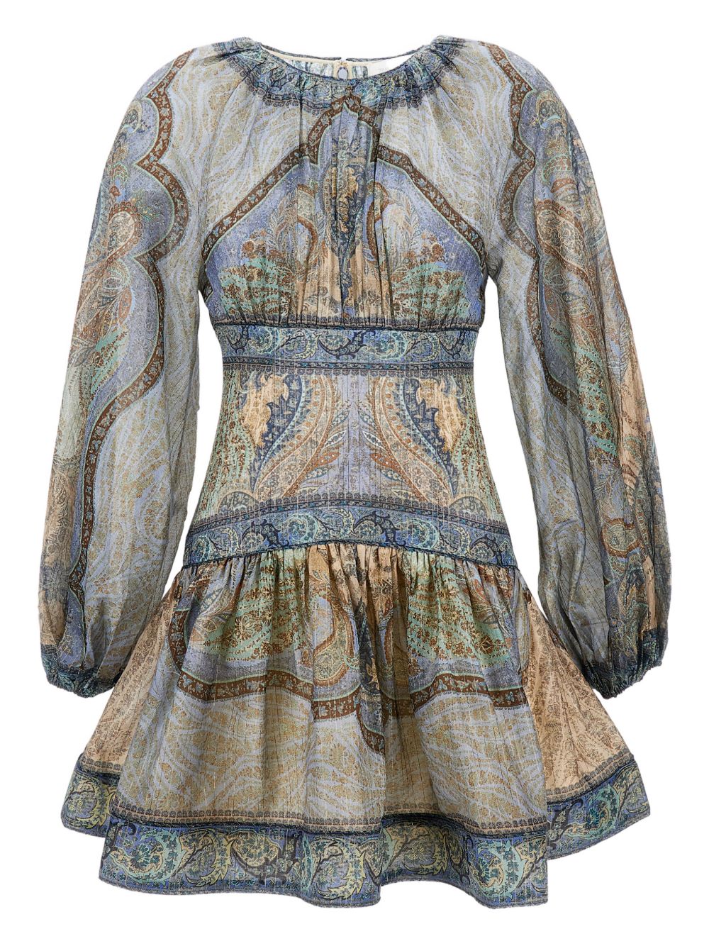 Zimmermann Women Wanderlust Cotton And Silk Mini Dress ZIMMERMANN