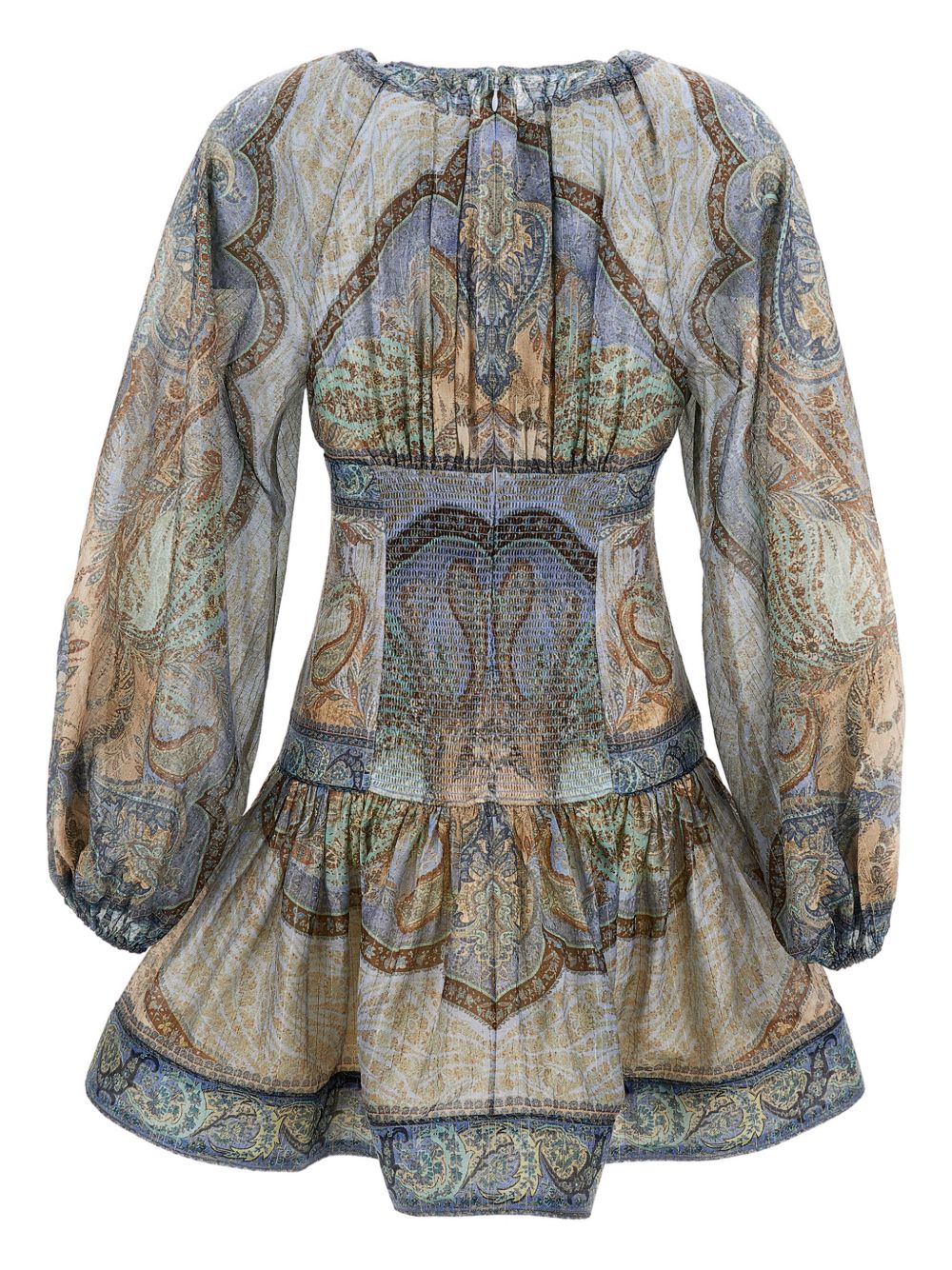 Zimmermann Women Wanderlust Cotton And Silk Mini Dress ZIMMERMANN