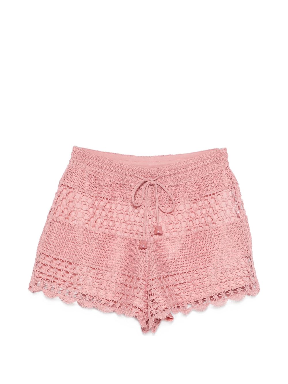 Zimmermann Women Wanderlust Crochet Cotton Shorts