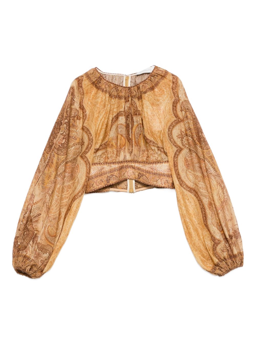 Zimmermann Women Wanderlust Cotton And Silk Top ZIMMERMANN