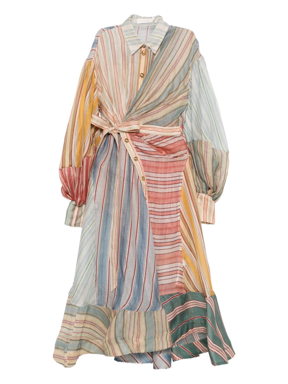 Zimmermann Women Rebellion Linen And Silk Dress
