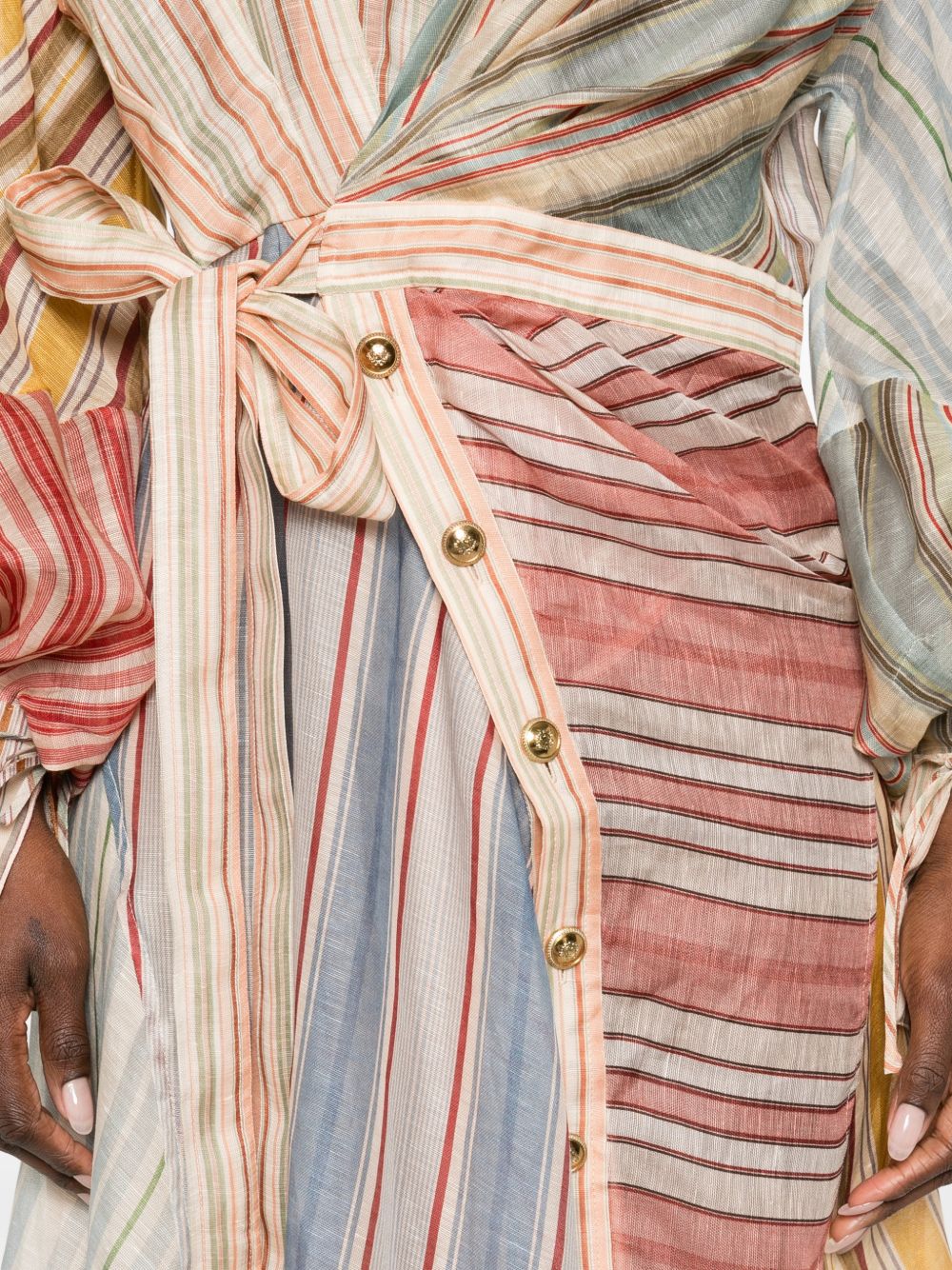 Zimmermann Women Rebellion Linen And Silk Dress