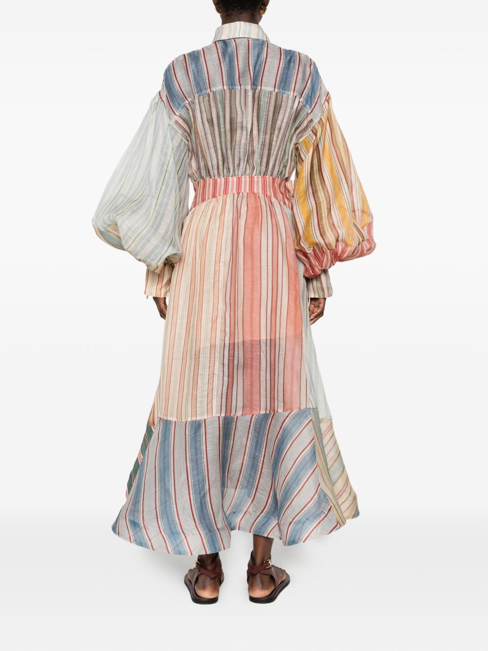 Zimmermann Women Rebellion Linen And Silk Dress
