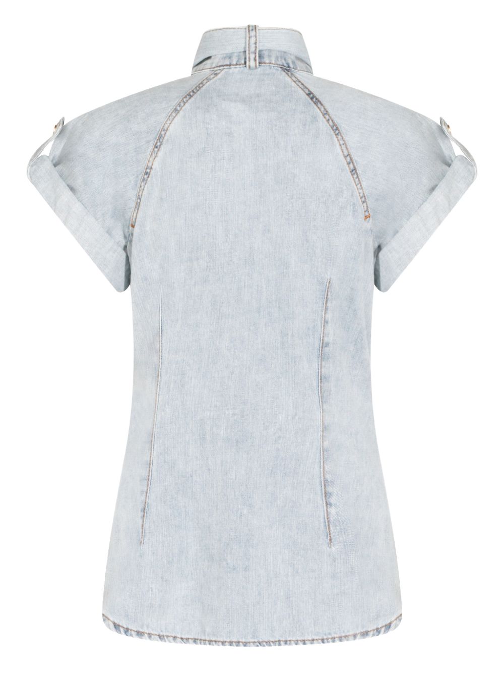 Zimmermann Women Bow-Tie Denim Top
