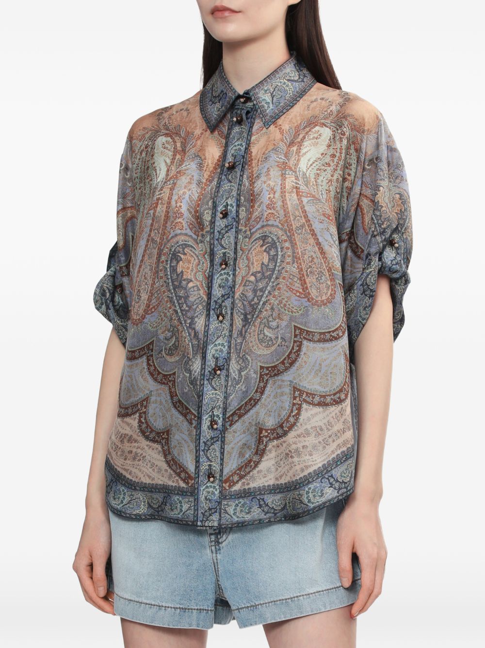 Zimmermann Women Wanderlust Silk Shirt ZIMMERMANN