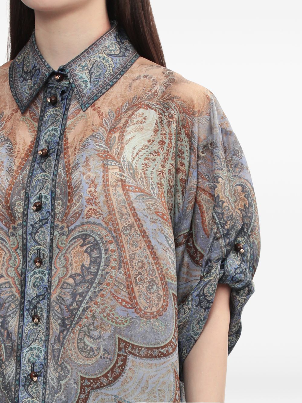 Zimmermann Women Wanderlust Silk Shirt ZIMMERMANN