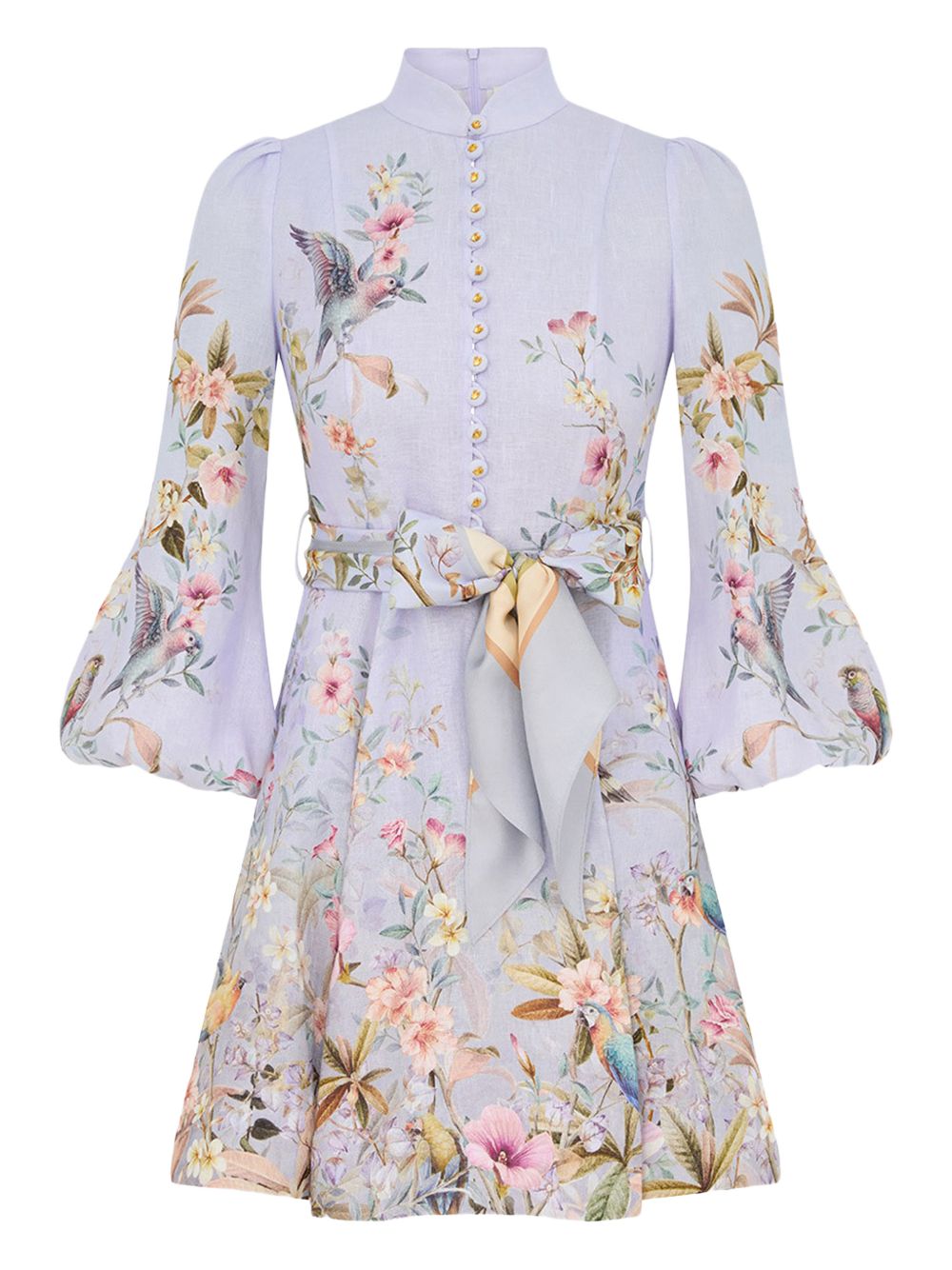 Zimmermann Women Rebellion Linen Mini Dress ZIMMERMANN