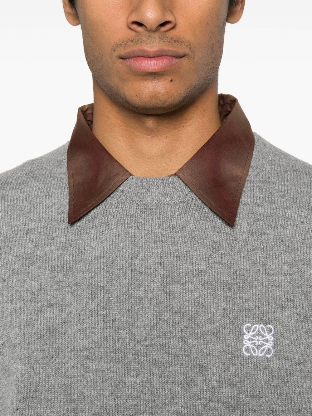 Loewe Men Anagram Wool Sweater LOEWE