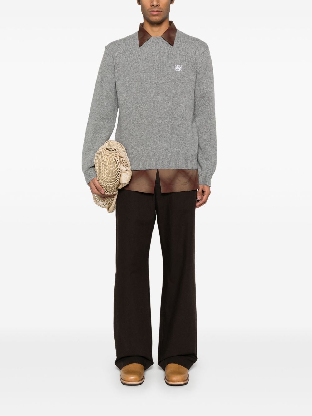 Loewe Men Anagram Wool Sweater LOEWE