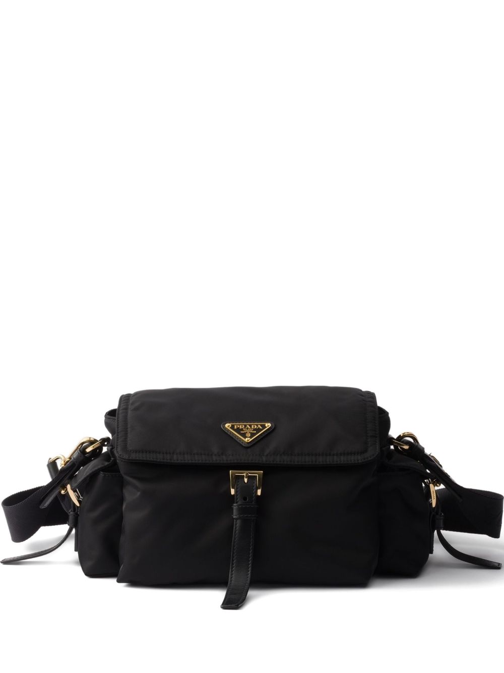 Prada Women Prada Explore Re-Nylon And Leather Shoudler Bag PRADA